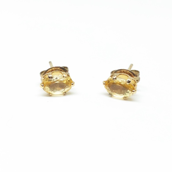Kay Jewelers Jewelry - ❌SOLD❌ Citrine Stud Earrings Gold Over Silver